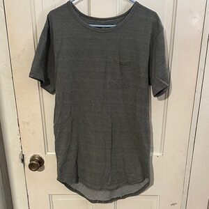 Casual Charcoal Gray Men's Tee